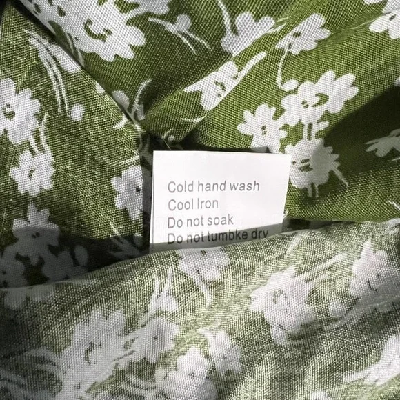 Princess Polly Ragnar Tie Front Romper Green Floral Women's Size 4 - Picture 7 of 13